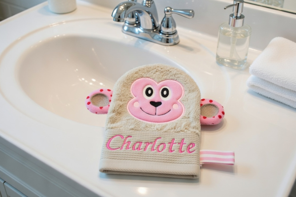 Waschlappen mit Name Charlotte