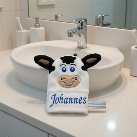 Waschhandschuh Kuh