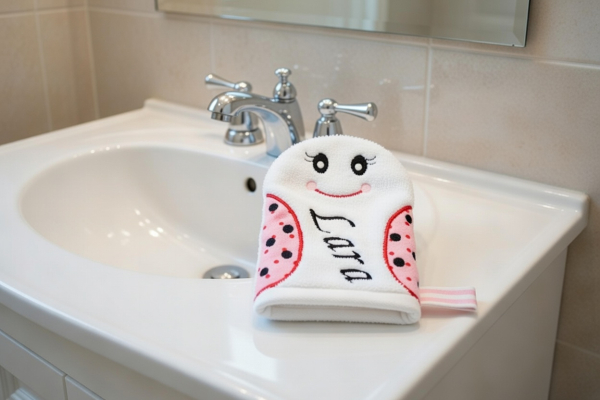 Waschhandschuh Marienkäfer