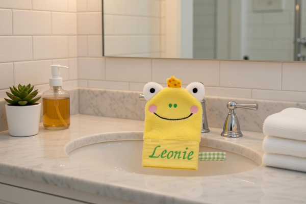 Waschlappen mit Name Leonie