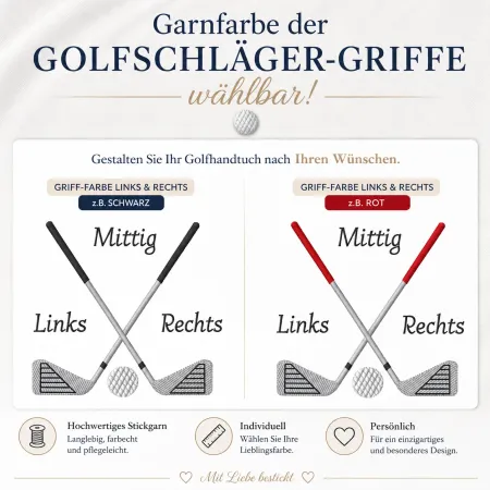 Preview: 32 Garnfarbe wählbar für Golfschläger-Griffe