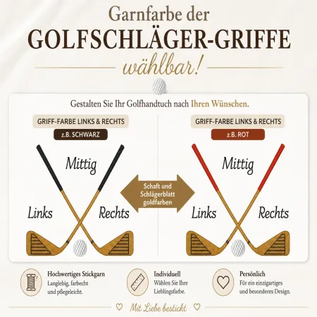 Preview: 32 Garnfarbe wählbar für Golfschläger-Griffe