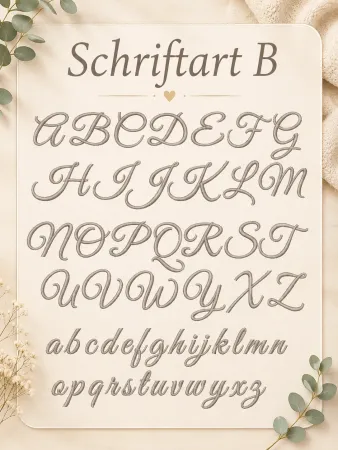 Schreibschrift Schriftart Muster B