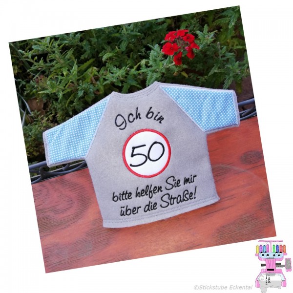 Flaschen-Shirts Ich bin 50