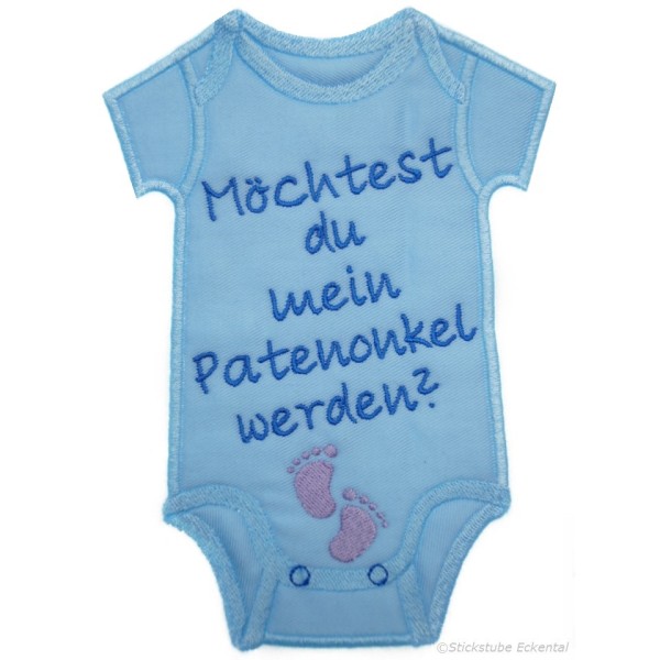 Baby Body im Rahmen Patenonkel
