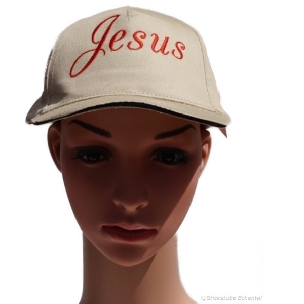 Käppi bestickt - Jesus