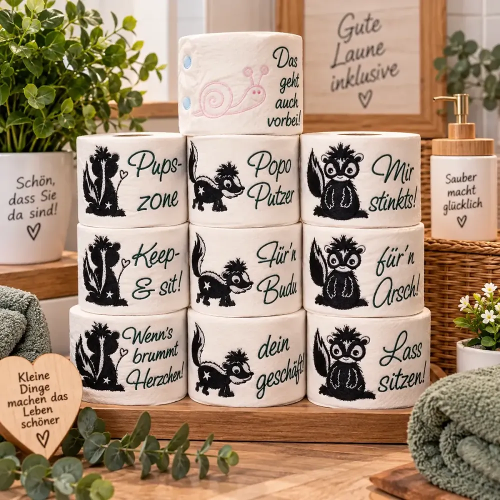 Toilettenpapier Banderole