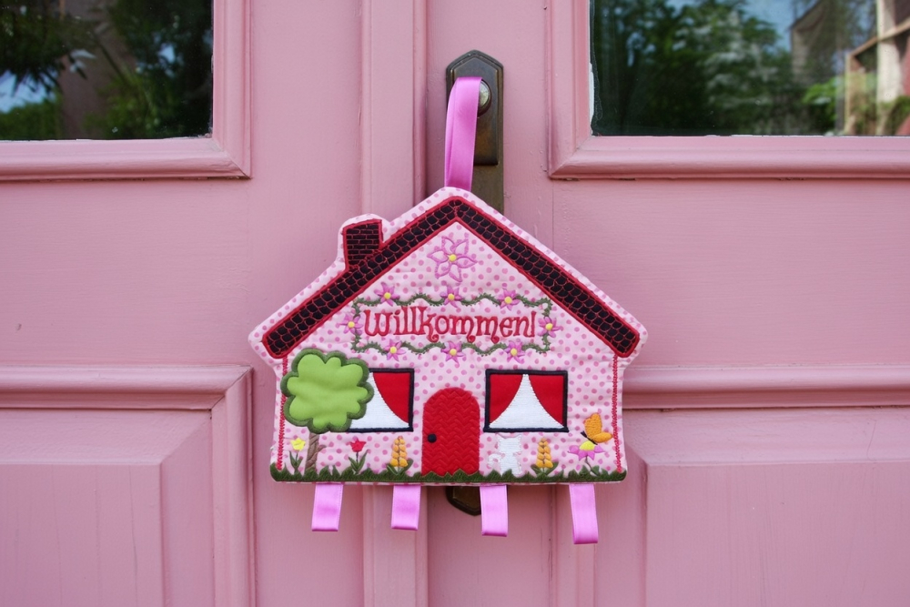 Türanhänger Willkommen