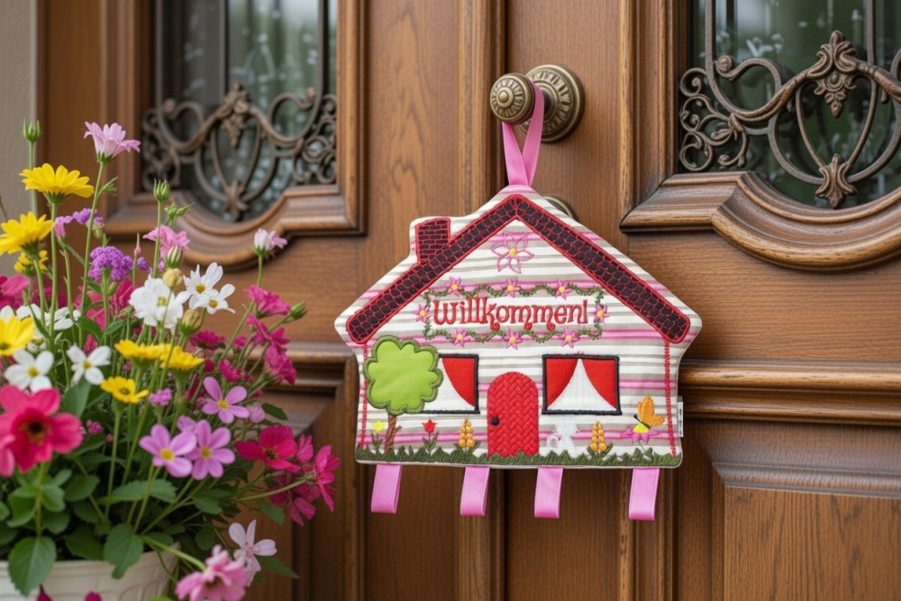 Türanhänger Willkommen