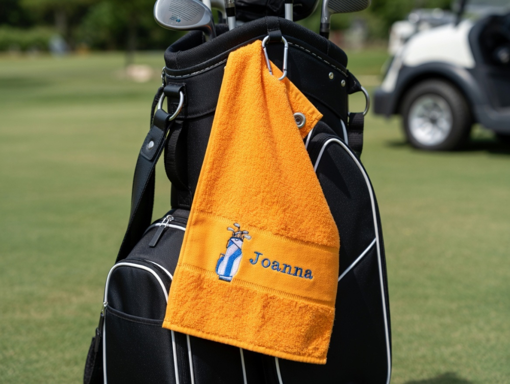 Golfhandtuch mit Namen