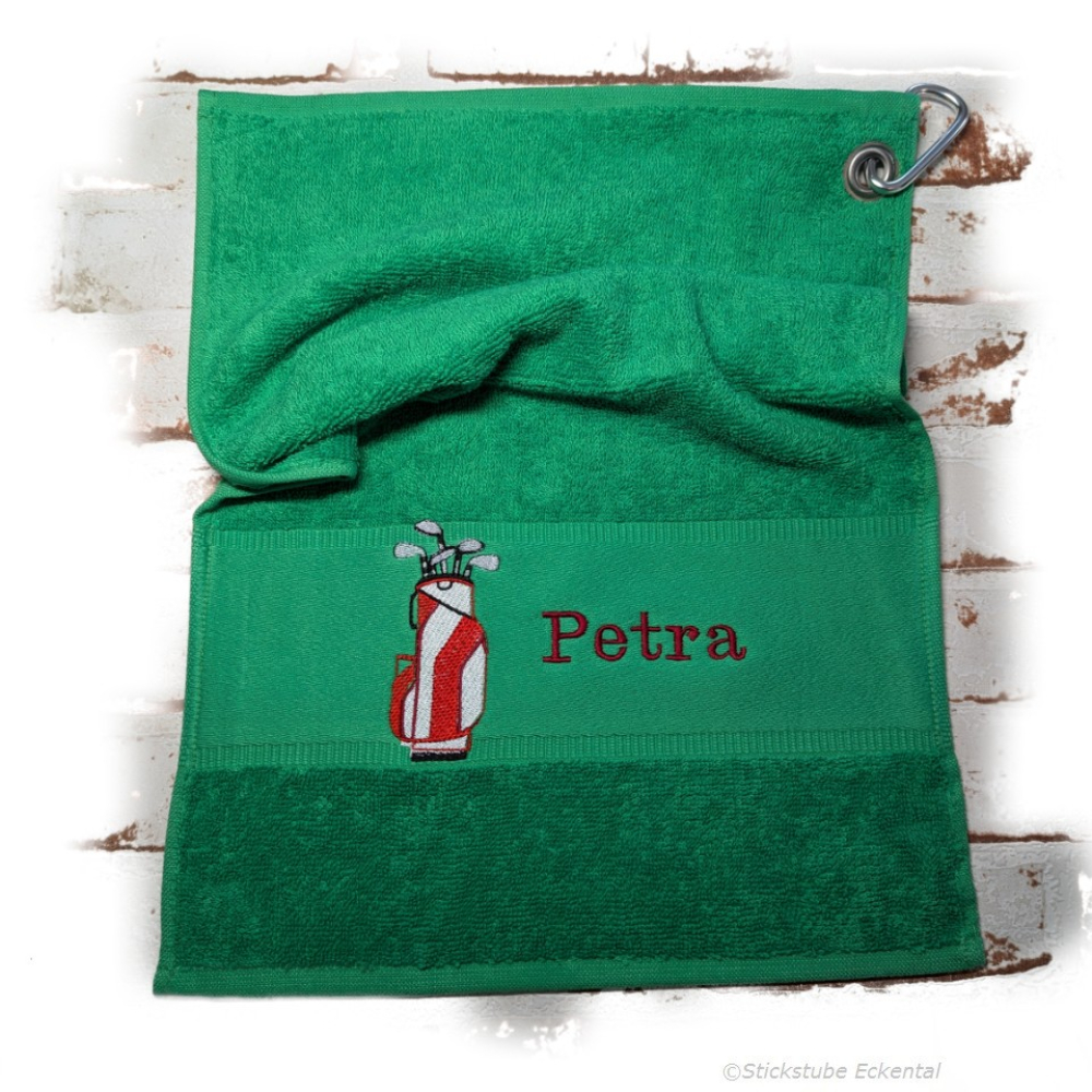 Golfhandtuch mit Namen