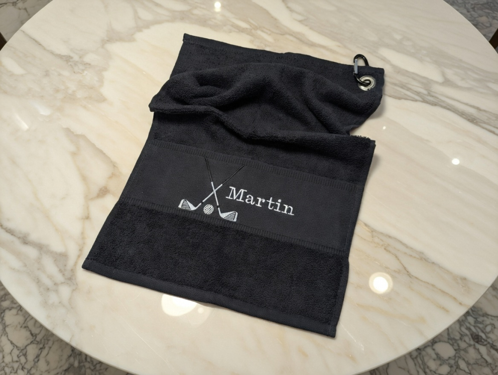 Golfhandtuch mit Name