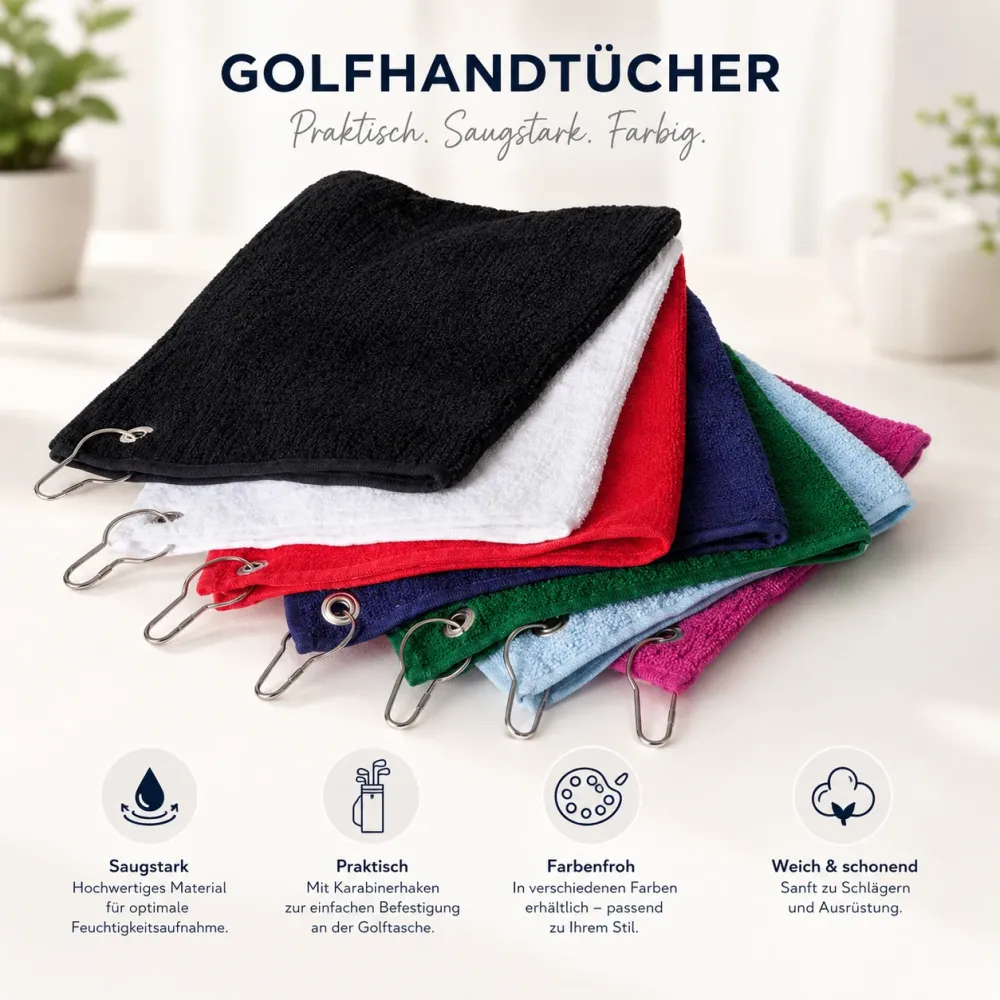 Golfhandtuchfarben