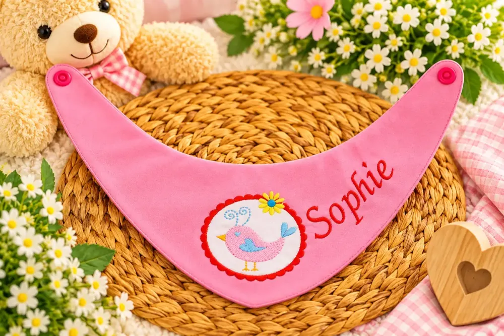 Baby Halstuch mit bereits vorhandenem Namen Sophie