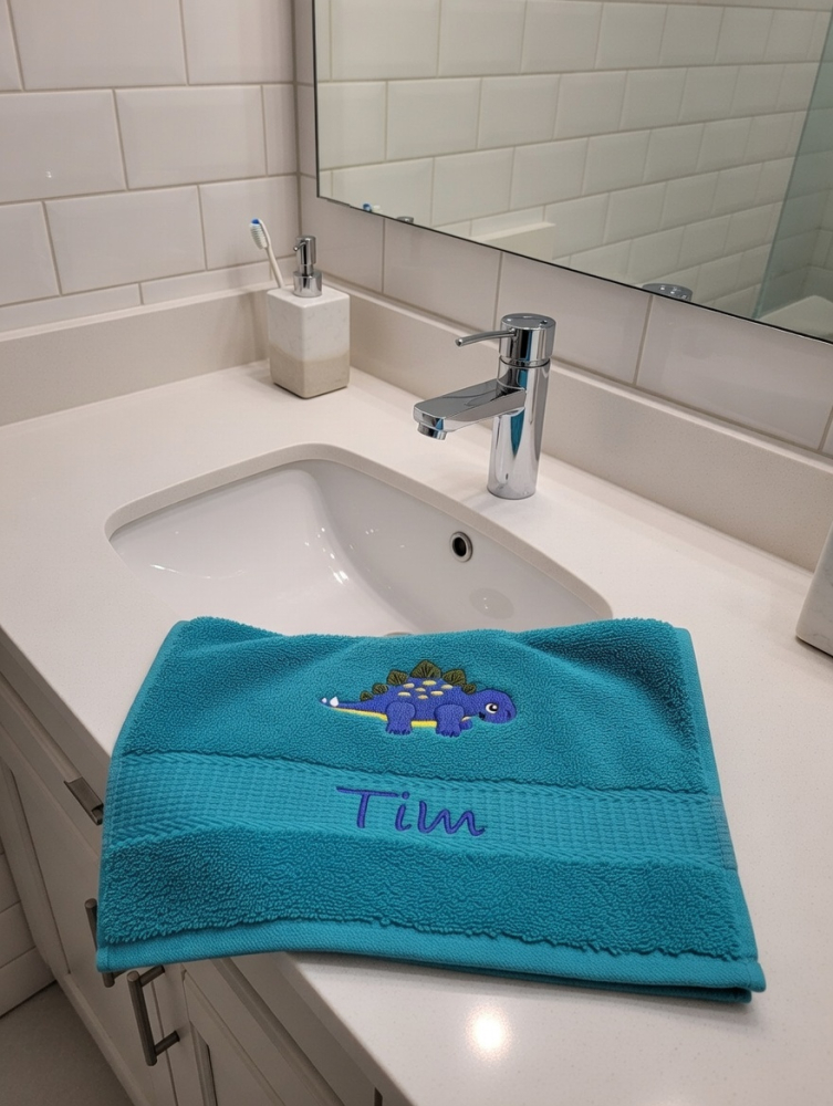 Dinosaurier Tuch mit Namen