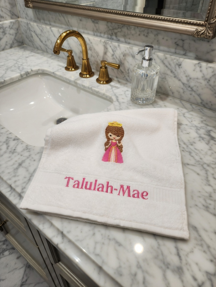 Prinzessin Handtuch mit Namen