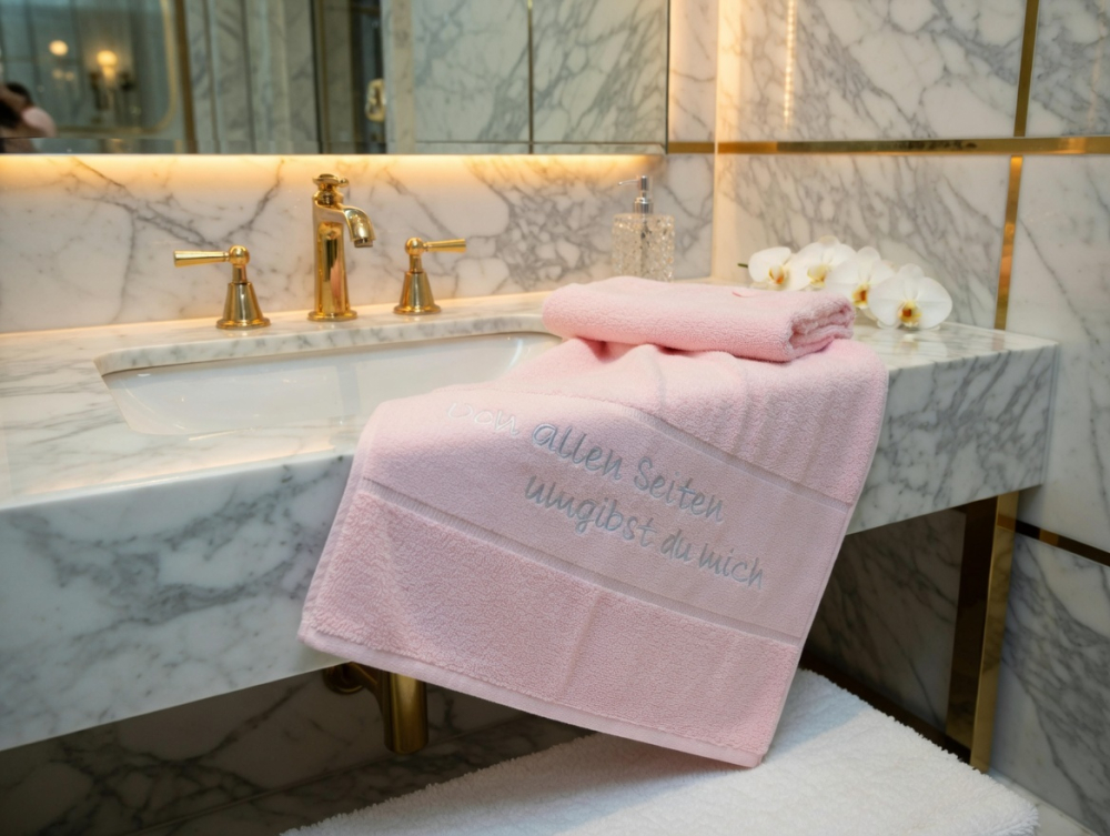 Handtuch mit Spruch
