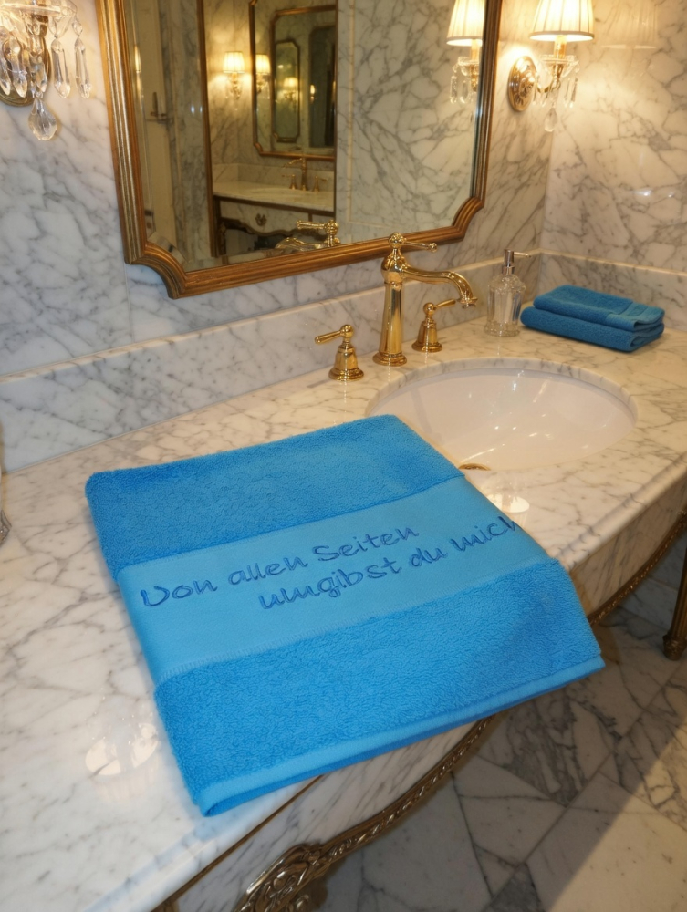 Handtuch mit Spruch