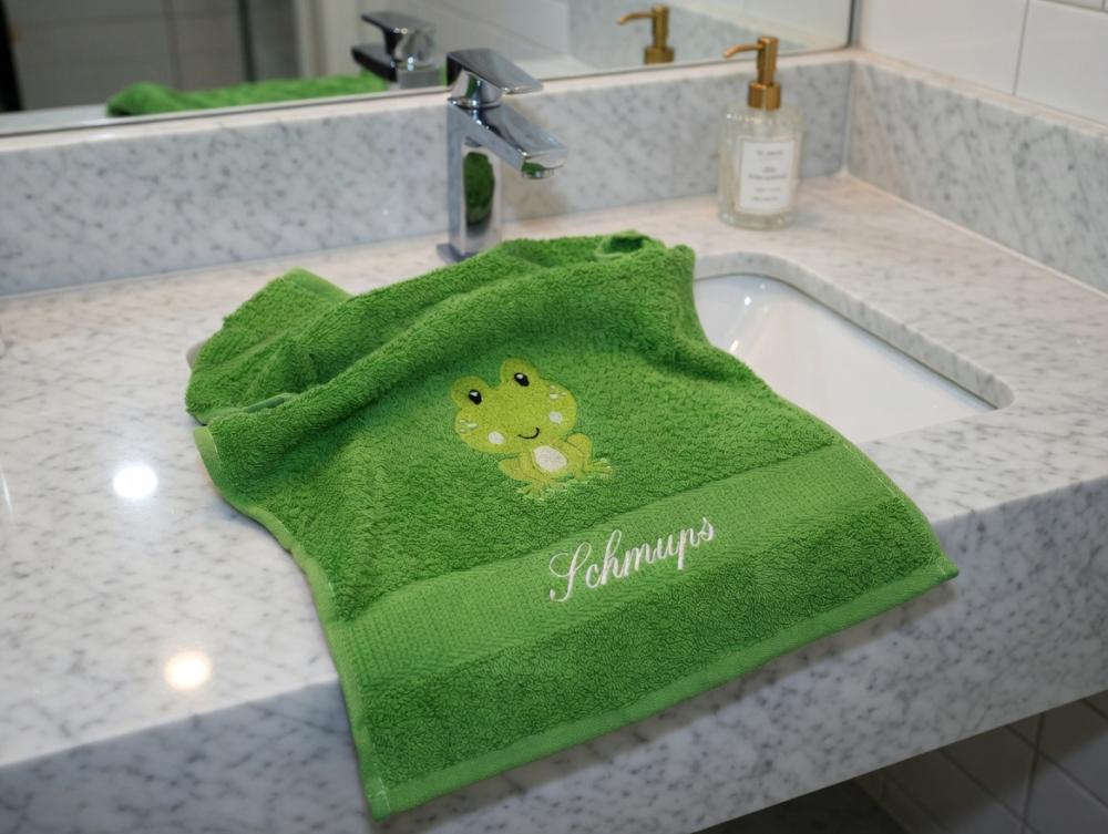 Handtuch mit Frosch