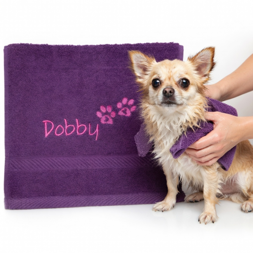 Hundehandtuch mit Pfötchen