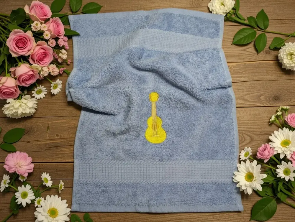 Handtuch mit Guitarre