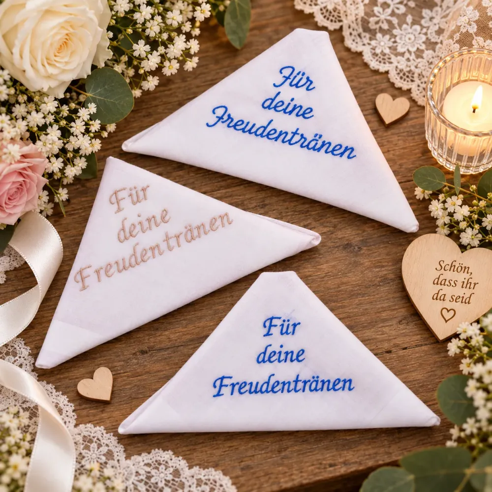 Taschentuch zur Hochzeit