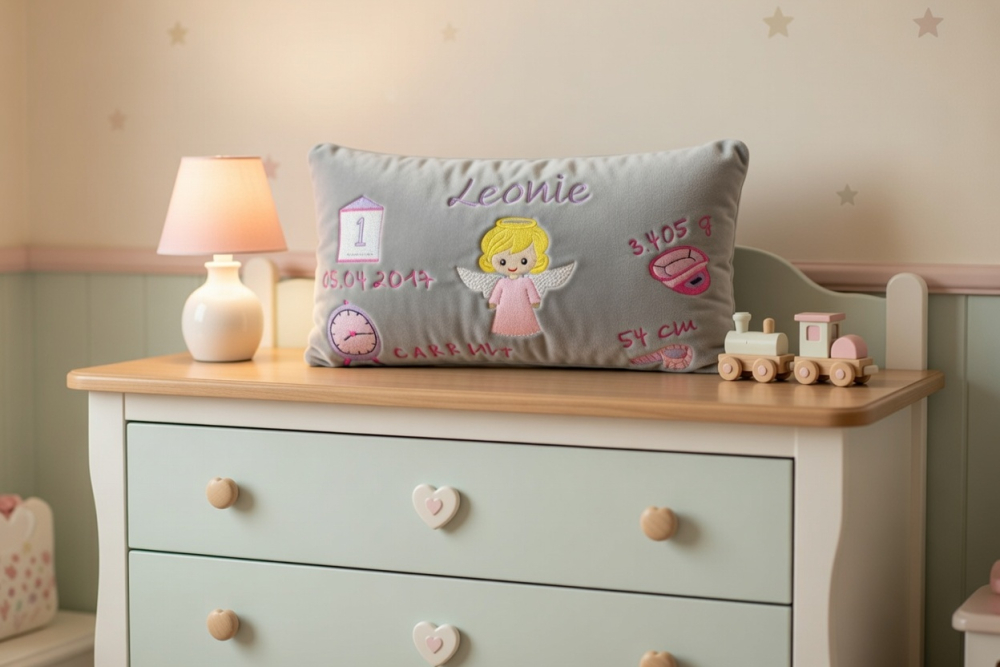 Geburtskissen Taufkissen