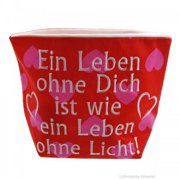 Stoffkorb Ein Leben ohne Dich