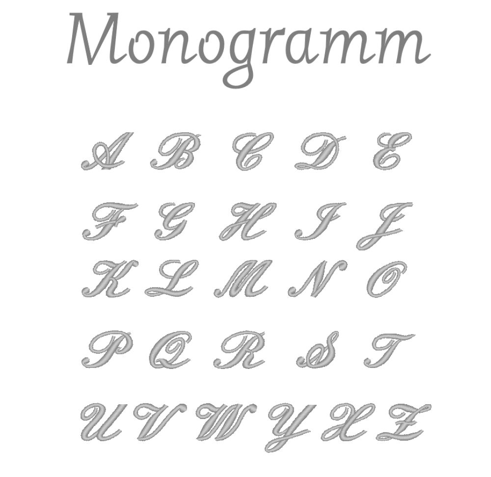 Schriftart für Monogramm