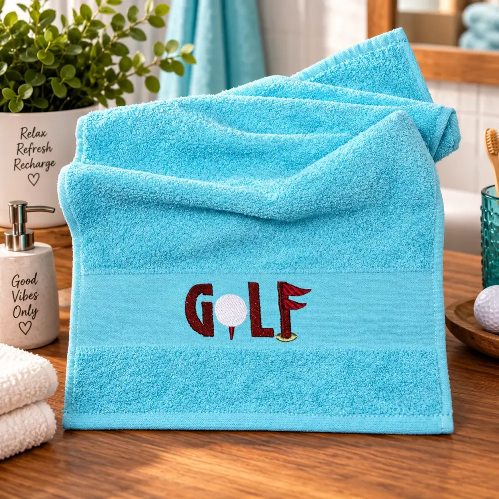 Handtuch Golfmotiv ohne Öse