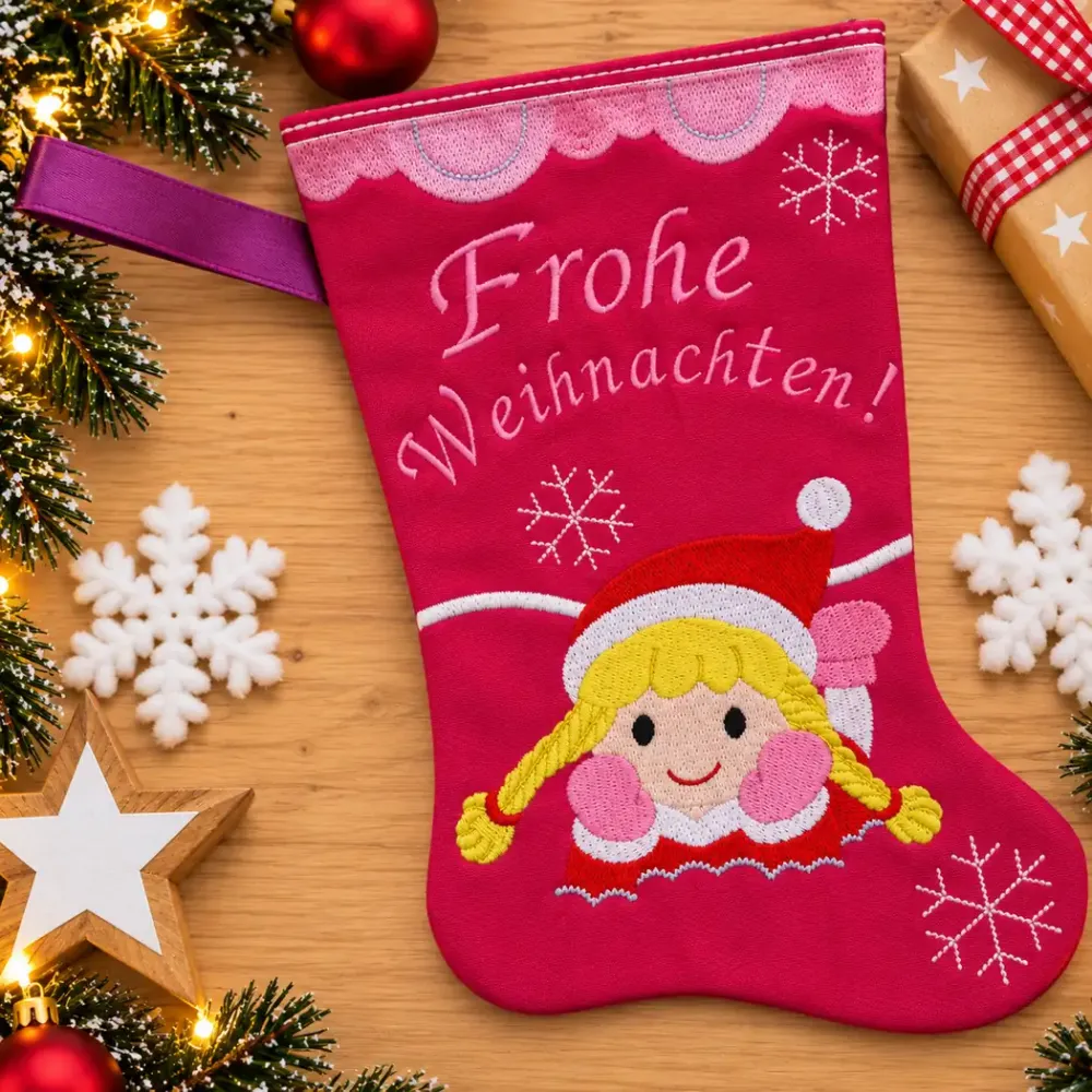 Nikolausstiefel Frohe Weihnachten