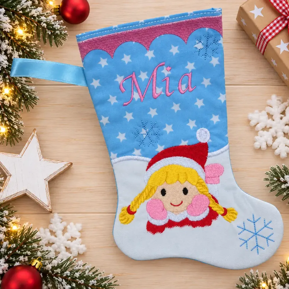Nikolausstiefel Größe S mit Name Mia