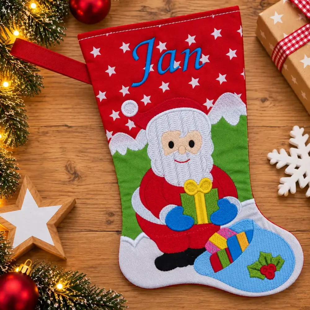 Nikolausstiefel Nikolaus Größe S mit Name Jan
