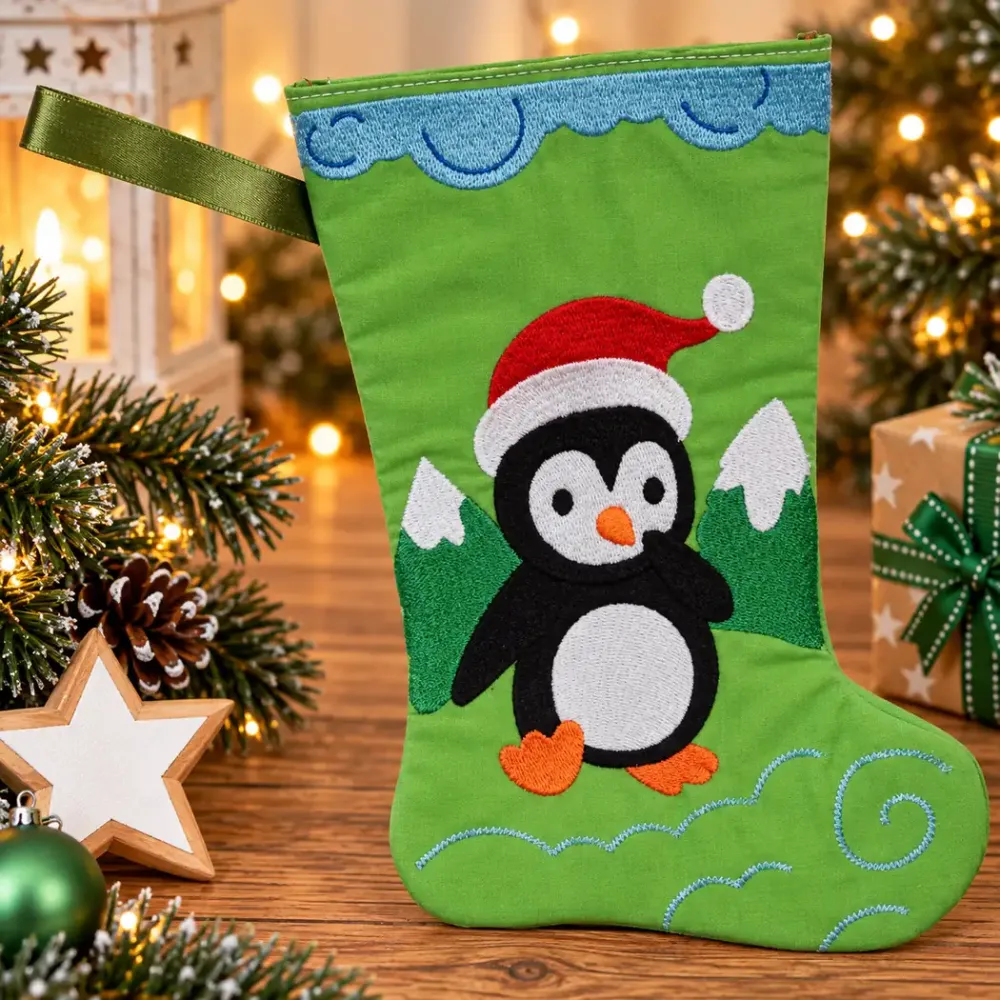 Nikolausstiefel Pinguin