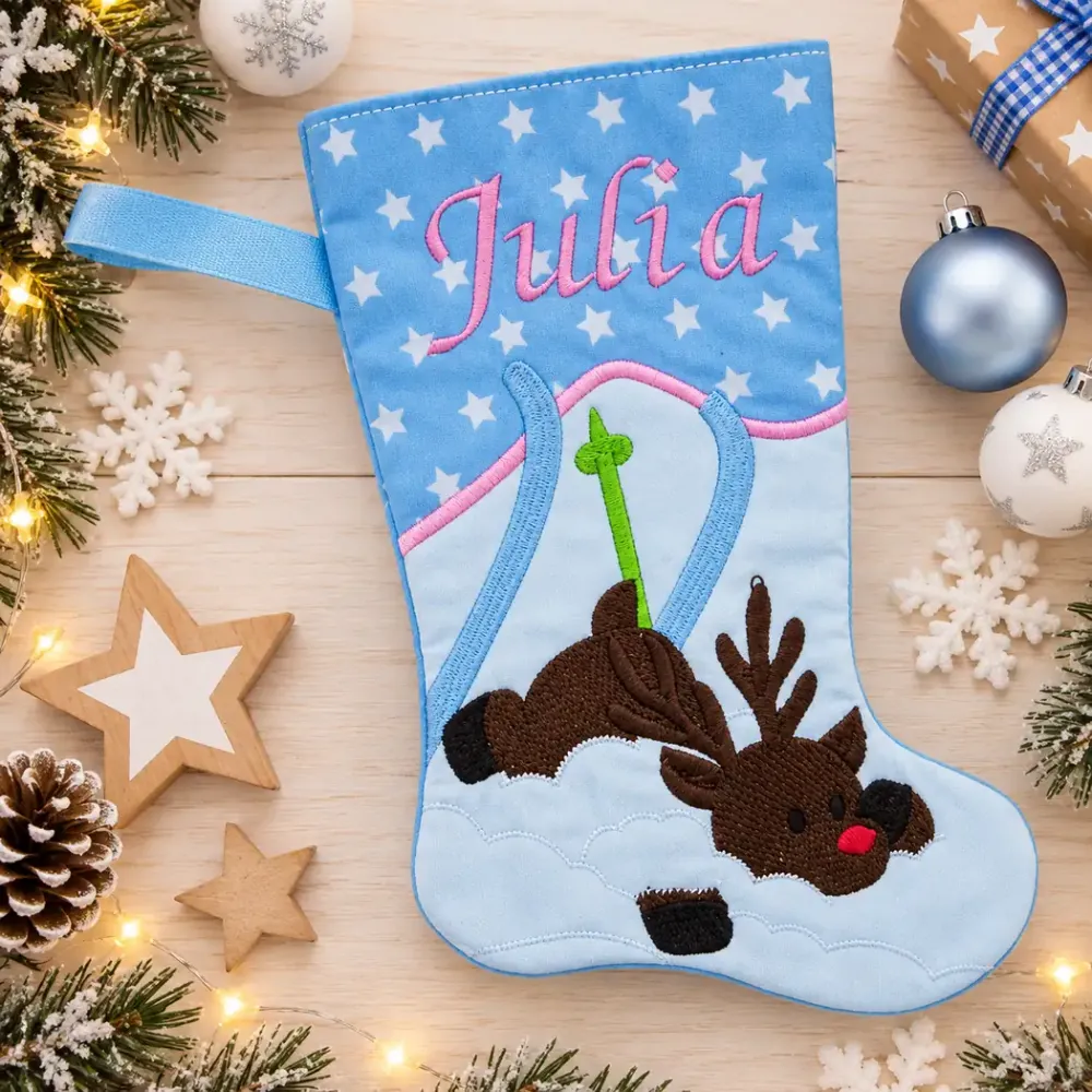 Nikolausstiefel mit Name Julia