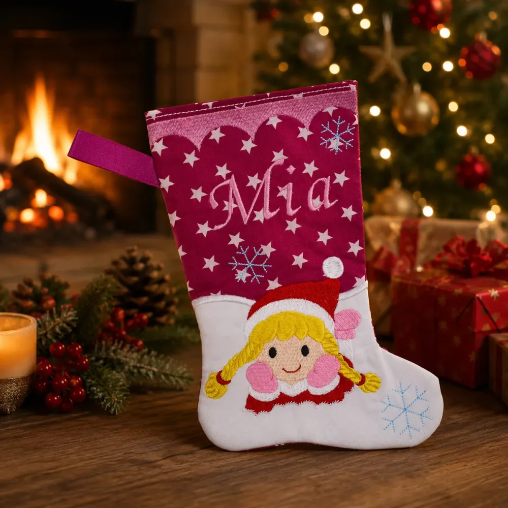 Nikolausstiefel mit Name Mia