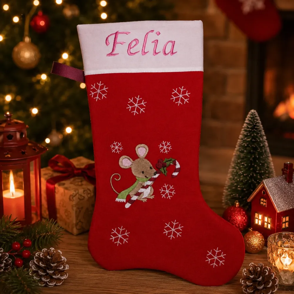 Maus Nikolausstiefel mit Name