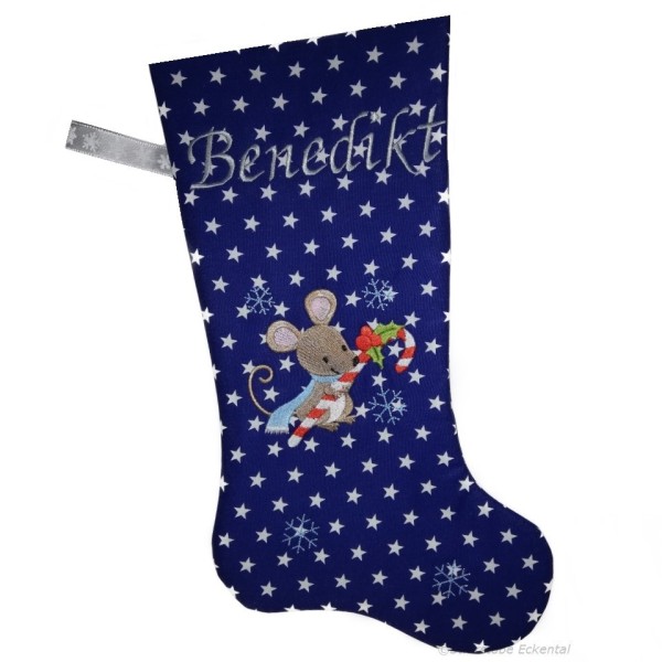 Nikolausstiefel XXL mit Name Maus