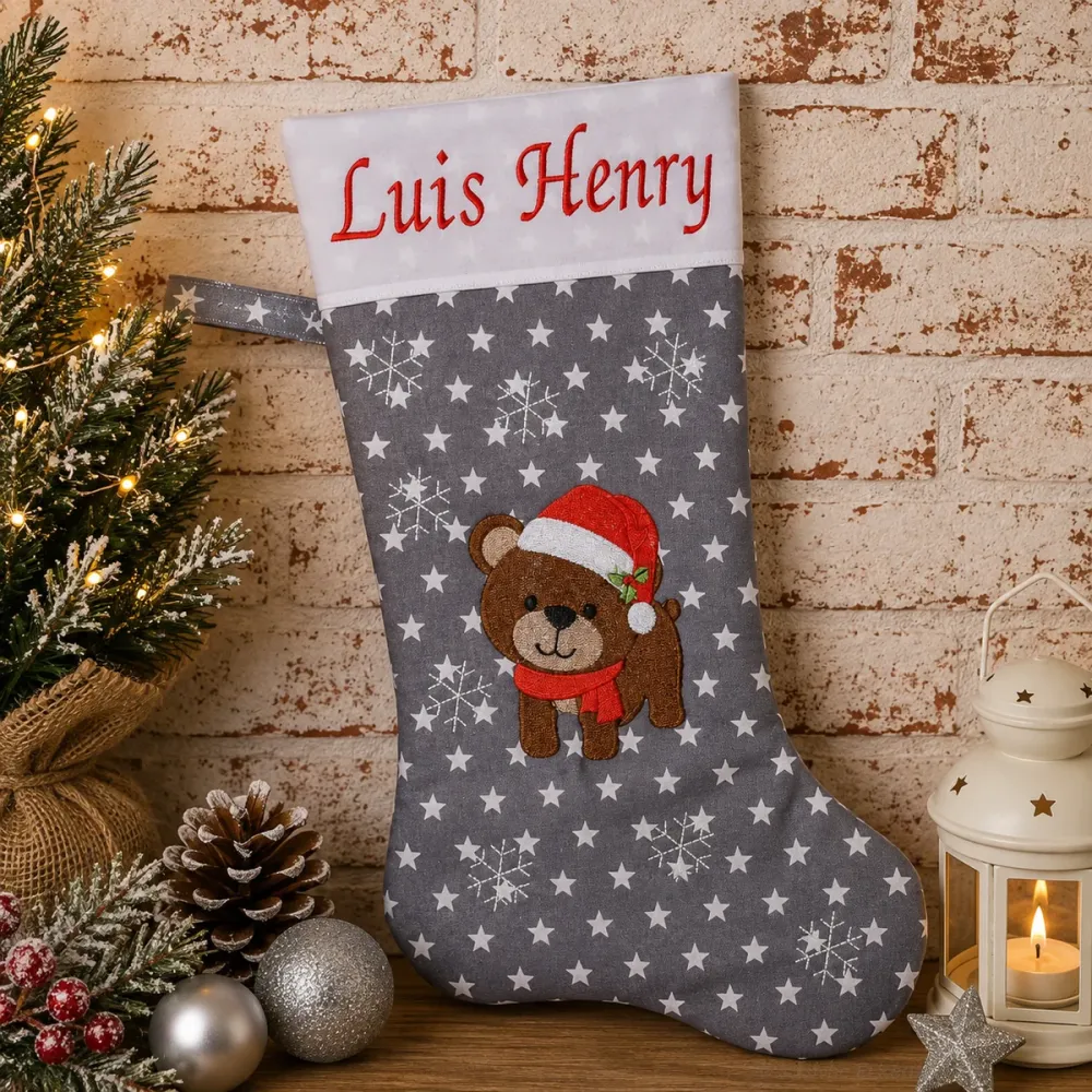 Bär Nikolausstiefel mit Namen