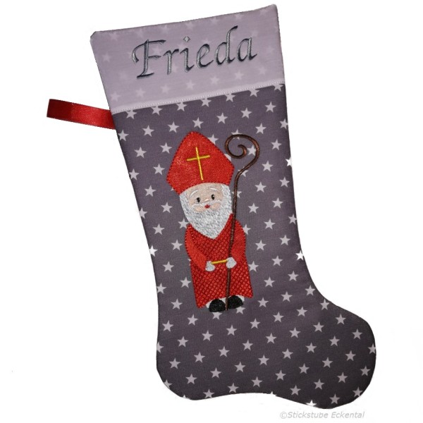 Bischof Nikolausstiefel für Kinder mit Namen