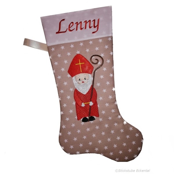 Bischof Weihnachtstrumpf personalisieren lassen