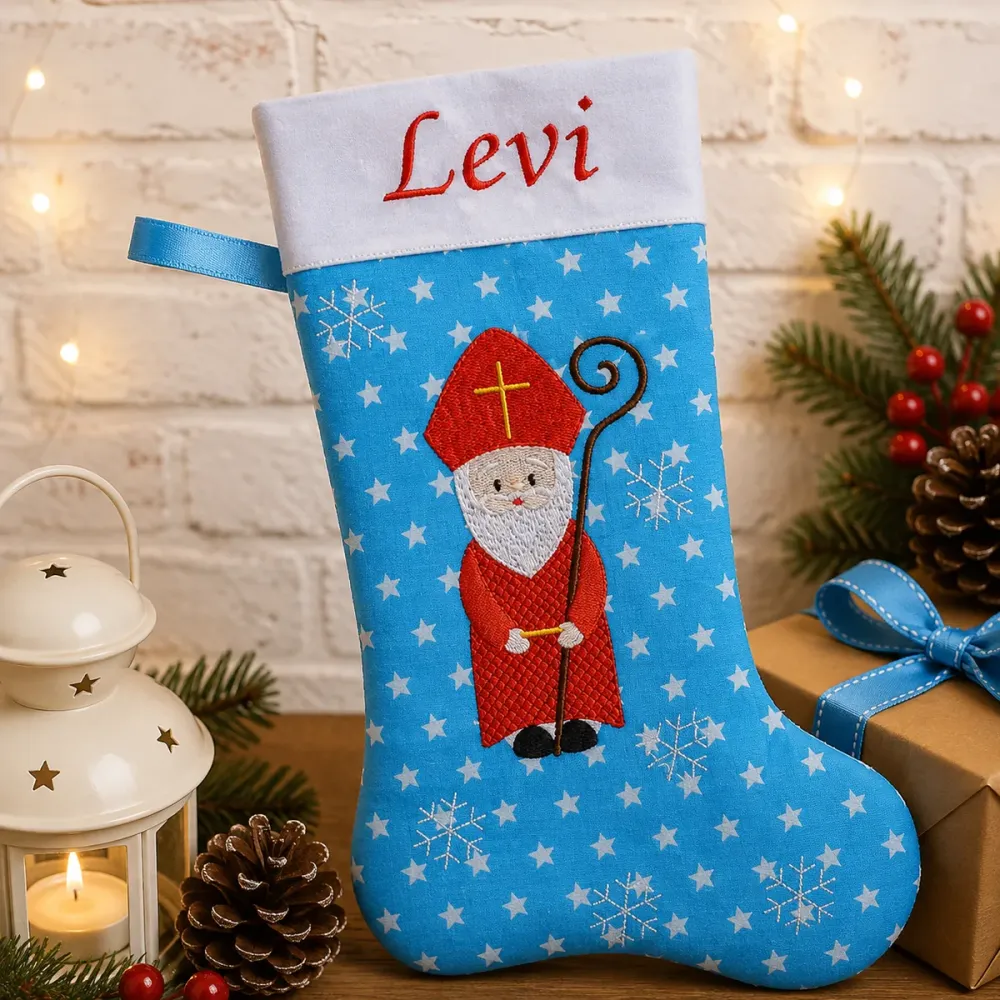 Nikolausstiefel Bischof XXL mit Name