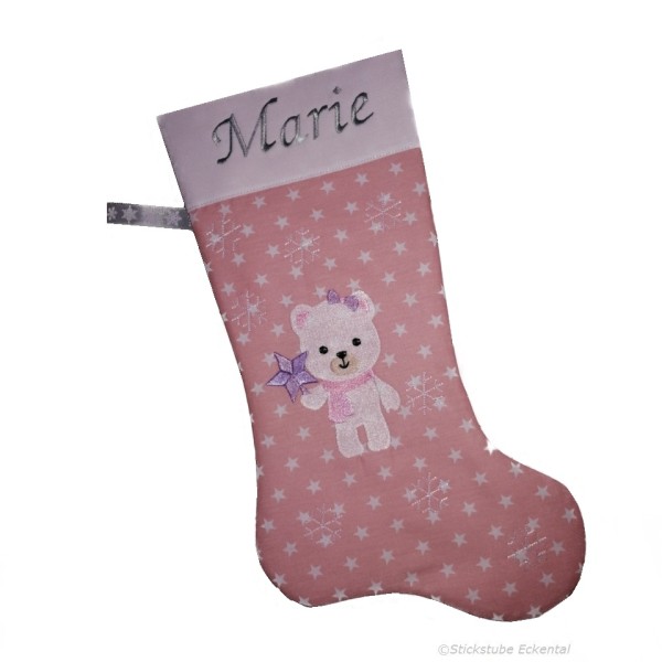 Bär Nikolausstiefel mit Namen