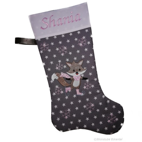 Personalisierte Fuchs Nikolausstiefel