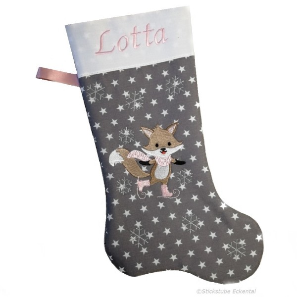 Personalisierte Nikolausstiefel XXl Fuchs