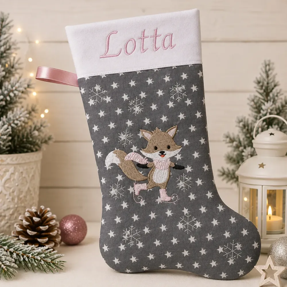 Nikolausstiefel mit Fuchs
