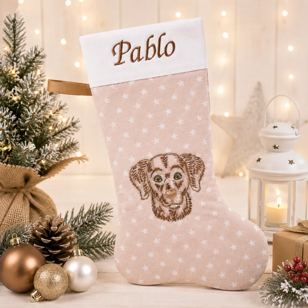 Personalisierte Hund Nikolausstiefel