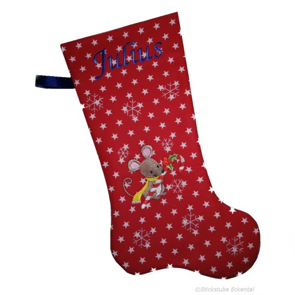Nikolausstiefel Maus mit Name