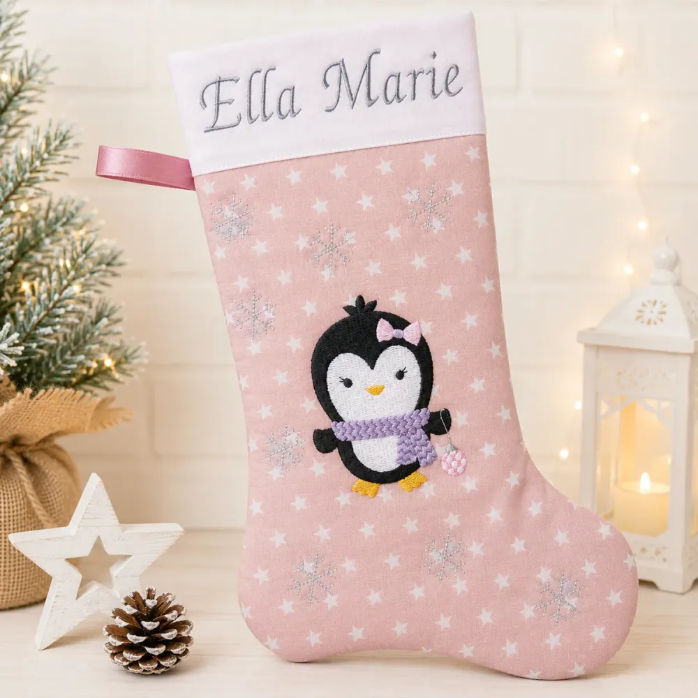 Personalisierte Nikolausstiefel XXL altrosa
