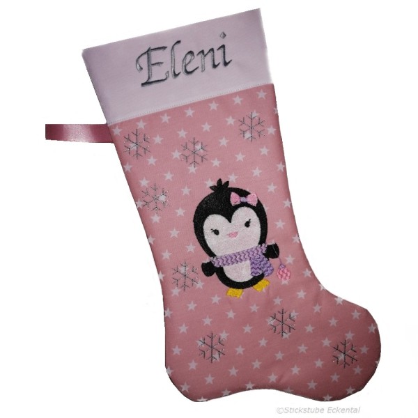 Personalisierte Nikolausstiefel altrosa